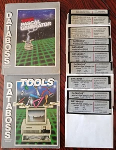 DATABOSS ANWENDUNGSGENERATOR DBMS TURBO PASCAL - DOS - 1988 - VINTAGE - Bild 1 von 18