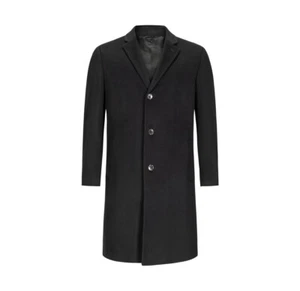 CARDINAL OF CANADA Solid Notched Collar Coat, 95% Wool 5% Cashmere 40L $795 - Picture 1 of 14
