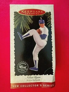 HALLMARK "NOLAN RYAN-AT THE BALLPARK" ORNAMENT,HANDCRAFTED,1996,RESIN, 4"TLL,MIB - Picture 1 of 6