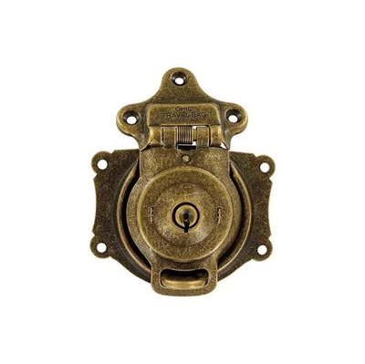 Antiguo candado de maletero vapor camello trasero candado de maletero con resorte - cerrojo para candado Foto 1 de 4