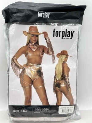 Disfraz de Vaquera Forplay Metálico Dorado S/M NUEVO Foto 1 de 2