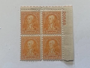 711 Bicentennial 6c WASHINGTON PLATE BLOCK MNH OG, PB20569, - Picture 1 of 2