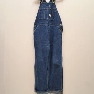38 X 32 Round House Blue Denim Cotton Dungarees Autumnal Style - Picture 1 of 14