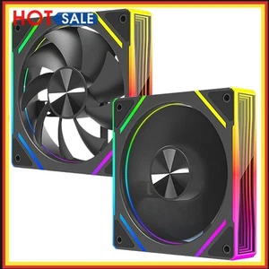 120mm PC Case Fan Low Noise 4 Pin PWM Case Fan for Cases CPU Liquid Coolers - Afbeelding 1 van 24