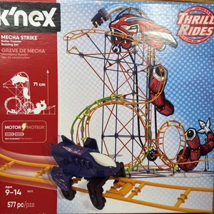 KNEX MECHA STRIKE ROLLER COASTER BUILDING SET 18515 577 PCS Complete - Picture 1 of 3