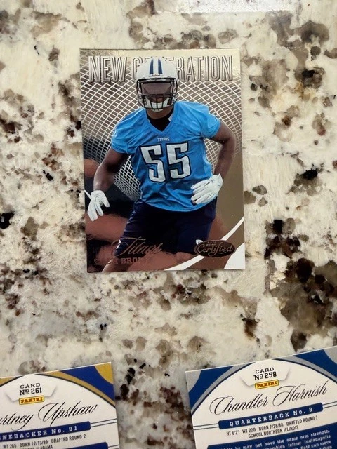 2012 CERITIFIED NEW GENERATION RC CARD 521/999 TITANS ZACH BROWN #313 - Image 1 of 2