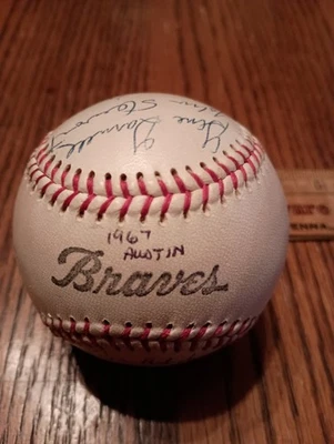1967 Austin Braves autographed baseball ball - Texas League Ralph Garr  +++ - Image 1 of 4