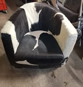 Sessel Stuhl Vintage Kuhmuster Fell Wohnzimmer Western Style By Wellis Deko - Bild 1 von 7