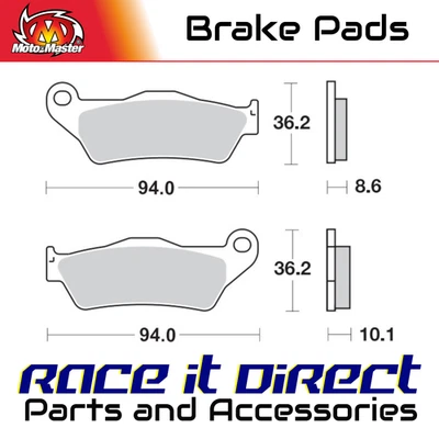 Brake Pads for BMW K 1300 GT EXCLUSIVE EDITION 2010-2011 Rear Organic MotoMaster - Image 1 of 4