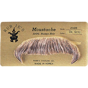 HUMAN HAIR WINCHESTER MOUSTACHE GENTLEMAN COSTUME MUSTACHE TOUPEE TAPE 2028 - Picture 1 of 2