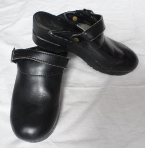 Vintage Dansko Clogs Size US 5.5-6 Euro 36 Shoe Slingback Professional Black Ger - Picture 1 of 12