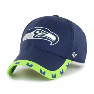 Seattle Seahawks NFL 47 MVP Gorra Ajustable Sombrero Fútbol Para Hombre Halcones Patrón de Ala Foto 1 de 3