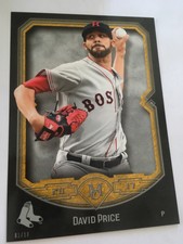 2017 Topps Museum Collection Jumbo 5x7 David Price Red Sox 44 #’d 01/10 Gold