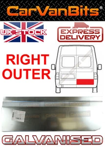 PARA FORD TRANSIT MK6 MK7 00-13 PUERTA TRASERA REPARACIÓN INFERIOR PANEL ÓXIDO PIEL DERECHA EXTERIOR - Imagen 1 de 5
