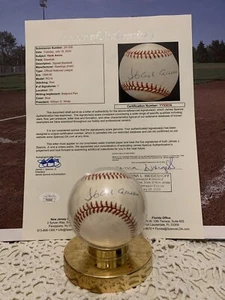 vintage signed baseball Hank Aaron JSA Letter of authenticity Rawlings W. White - Picture 1 of 15