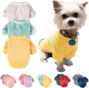 Dog Sweaters, 3-Pack Dog & Cat Clothes, Ultra Soft and Warm Pet Jackets for Smal - Picture 1 of 12