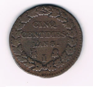 5 Centime  L'AN 8/6 I  République L'occupation Française-Franse Bezetting  - Picture 1 of 2
