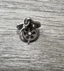 Vintage Sterling Silver Rotary Phone Charm "HELLO" - Picture 1 of 4