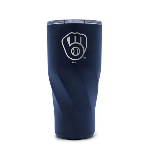 Milwaukee Brewers 20oz Morgan Stainless Steel Tumbler [NEW] MLB Cup Travel Mug Cover