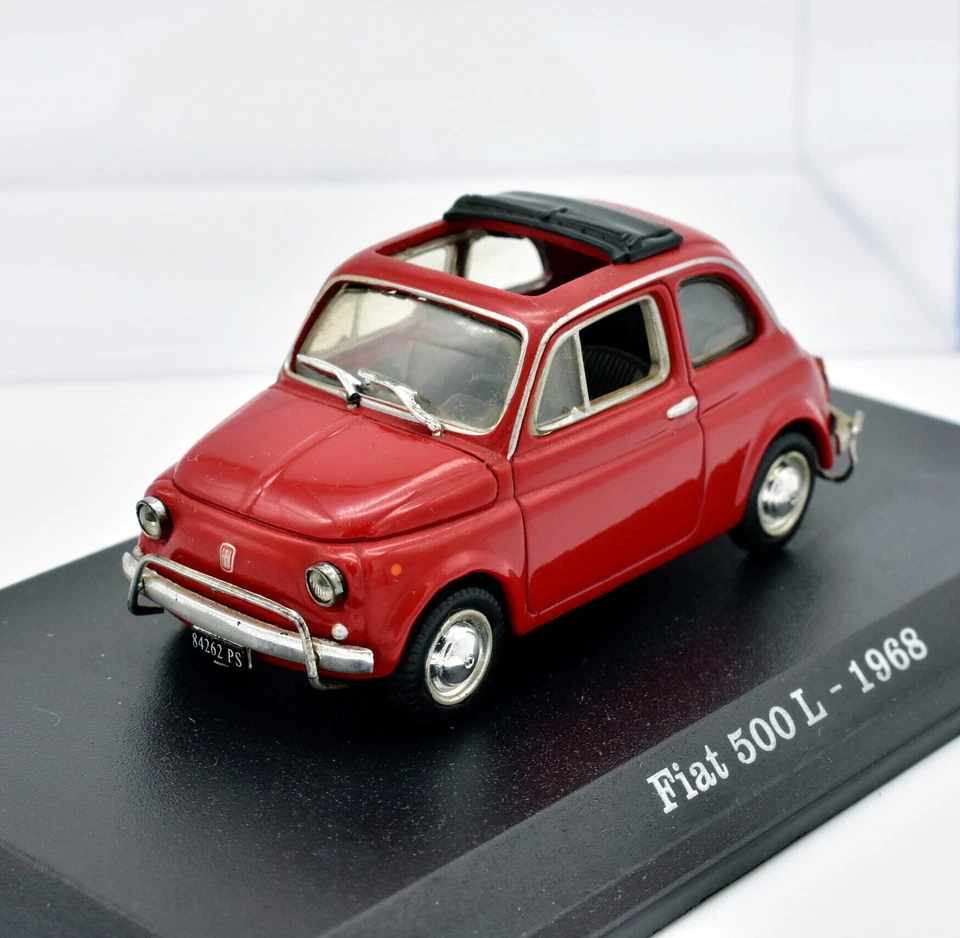 Modellino auto scala 1:43 FIAT 500 L rosso diecast collezione modellismo norev - Immagine 1 di 4