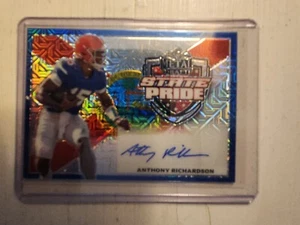 2022 Leaf Metal Football ANTHONY RICHARDSON blue mojo rookie auto-15/15-Colts - Picture 1 of 2