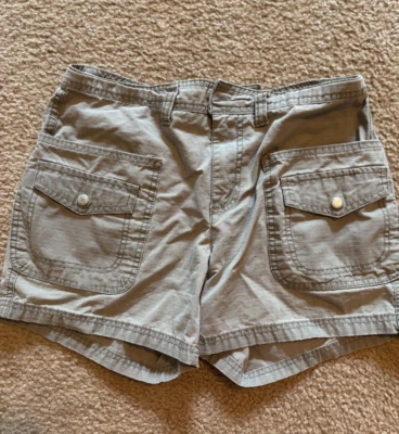 Pantalones Cortos Carga Vintage Gloria Vanderbilt Talla 8 Algodón Verde Oliva Foto 1 de 4