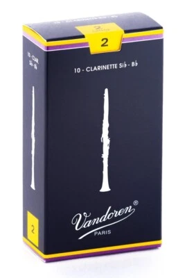 Vandoren CR102 size 2 B-flat pack of 10 clarinet Reeds - Image 1 of 3
