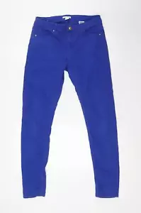 H&M Womens Blue Cotton Skinny Jeans Size 14 L30 in Regular Button - Picture 1 of 10