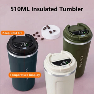 Taza inteligente aislada taza de vacío de acero inoxidable botella térmica pantalla LED 510 ML - Imagen 1 de 20