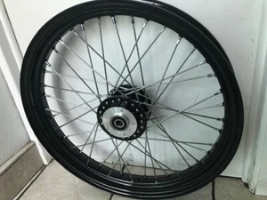 2010 Harley Sportster 883 1200 NIGHTSTER 19 x 2.5 Black 40 Spoke Front Wheel - Picture 1 of 1