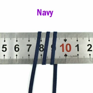 3mm Flat Elastic Band Stretch Cord Costume Clothing DIY Materials Sewing - Picture 1 of 25