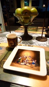Disney Store Winnie the Pooh square plate and mug - Picture 1 of 5