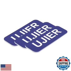 Ujier 1 x 3 Name Tag, Blue (10 Pack) - Picture 1 of 1