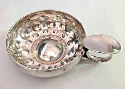 Taza de catador de vino de plata de ley "l'espirit & levin" hecha en Francia - ¡ver fotos! Foto 1 de 4