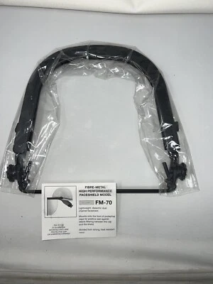 FIBRE METAL Fibre-Metal FM70 Bracket, For Cap/Hard Hat, Black, Bracket Only