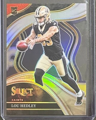 2023 Panini Select - Club Level Red & Yellow Prizm Die-Cut #240 Lou Hedley (RC) - Image 1 of 2