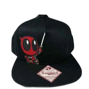Deadpool Bioworld Snapback Hat Cap Flat Bill Adjustable Marvel Chibi - Picture 1 of 3