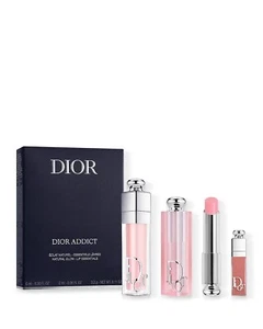 DIOR ADDICT 3-PIECE SET (001 Pink) Lip Glow, Lip Maximizer & Mini LIP ESSENTIALS - Picture 1 of 6