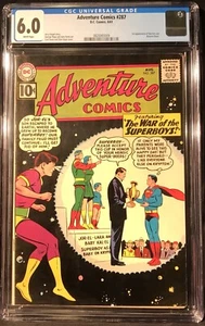 ADVENTURE COMICS #287 EN MUY BUEN ESTADO DC 8/1961 CGC 6,0 - Imagen 1 de 2