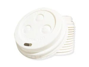 (2,79€/100Stk.) 1000x Deckel für Kaffeebecher "Coffee to go" -  200/300ml - Weiß - Bild 1 von 1