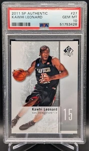 2011-12 SP Authentic - Kawhi Leonard #27 (RC) - PSA 10 - Picture 1 of 2