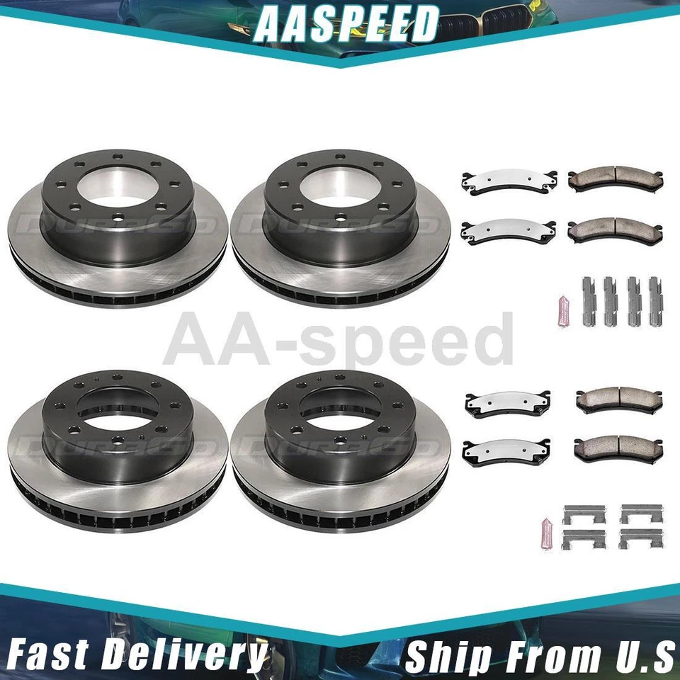Brake Pads and Rotors Front Rear Left Right For 2002 Chevrolet Avalanche 2500 - Image 1 of 4