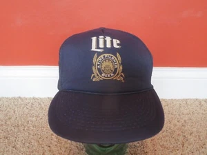 Gorra de béisbol Miller Lite Beer Snapback vintage azul cervecería ¡Muy buen estado! - Imagen 1 de 7