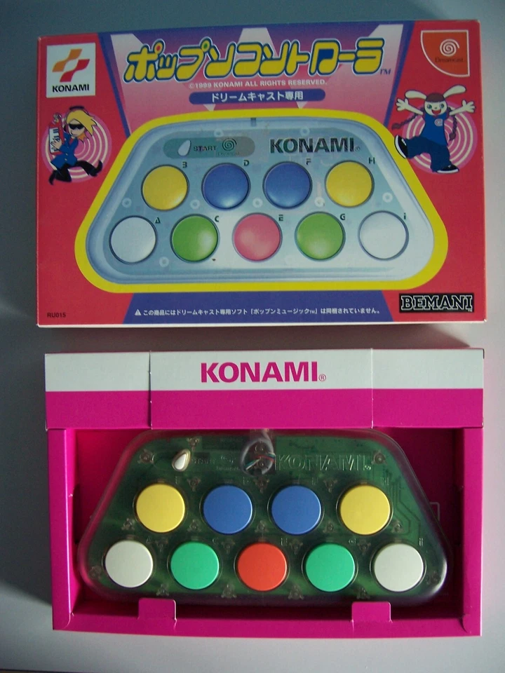Sega Dreamcast Pop'n Music Controller Japan CIB *Cheapest on eBay!* - Image 1 of 1