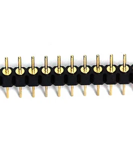 10pc Screw machine Pin Header 1x40 40p pitch 2.54m Round pin Gold Plated 145-40 - Picture 1 of 4
