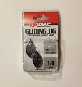VMC Gliding Jig Oklahoma 1/8 Antique Candy Black 2-Pack Flashing Action - Picture 1 of 2