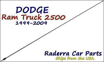 Dodge Ram Truck 2500 1999-2009 - 32" negro acero inoxidable AM FM mástil de antena Foto 1 de 2