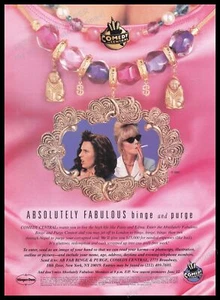 Absolutely Fabulous T.V. Show 1990s Print Advertisement Ad 1995 Comedy Central - Picture 1 of 1