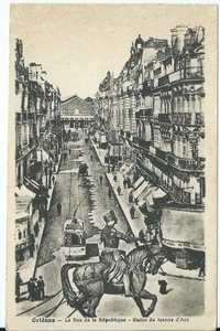 CPA-45-ORLEANS -  La rue de la république statue de Jeanne D'Arc - Picture 1 of 2