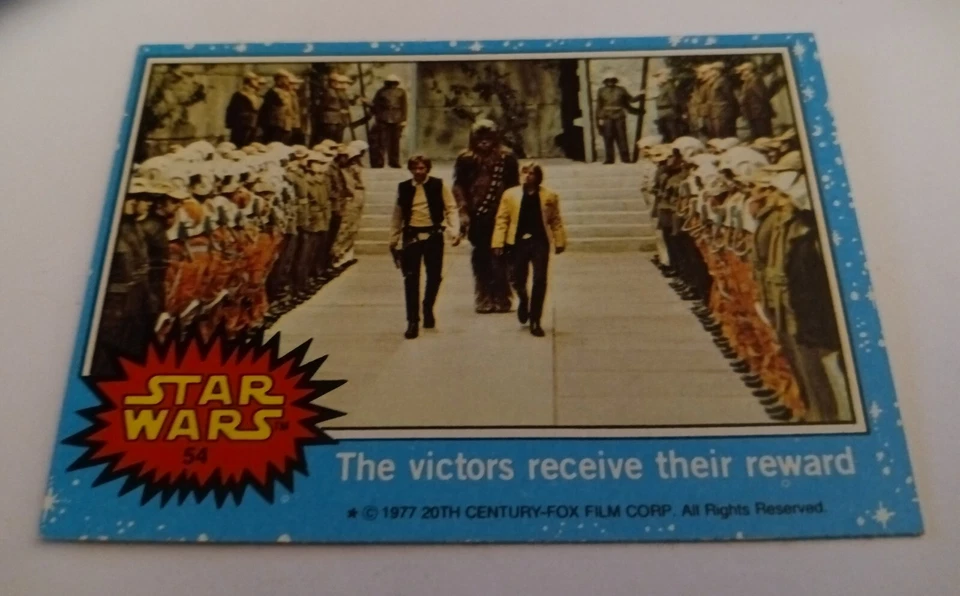 The Victors Receive Their Reward V1977 Topps Star Wars Card #54 - NEAR-MINT - Image 1 of 1